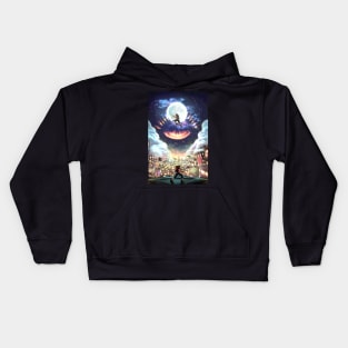 The Final Battle (Kingdom Hearts Sora vs Yozora Poster) Kids Hoodie